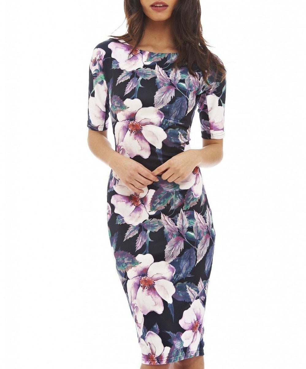 flower printed dress