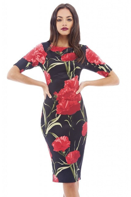 flower printed dress