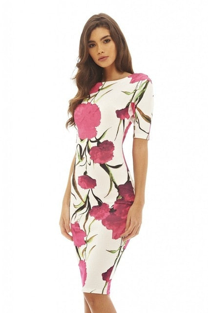 flower printed dress