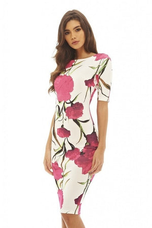 flower printed dress