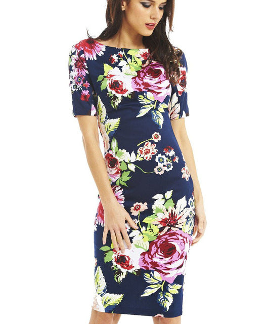 flower printed dress