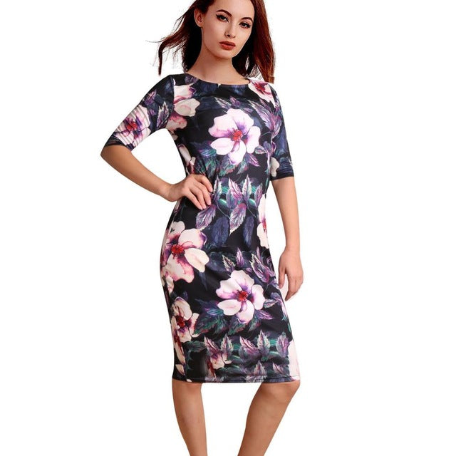 flower printed dress