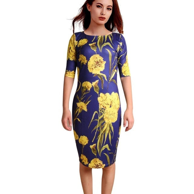flower printed dress