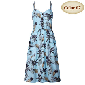 long dress with button decor