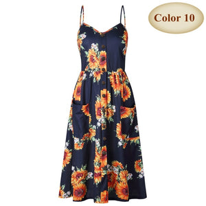 long dress with button decor