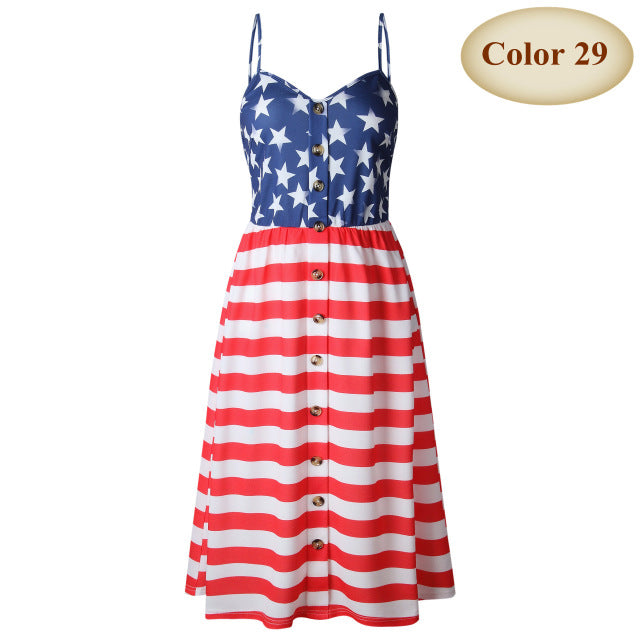 long dress with button decor