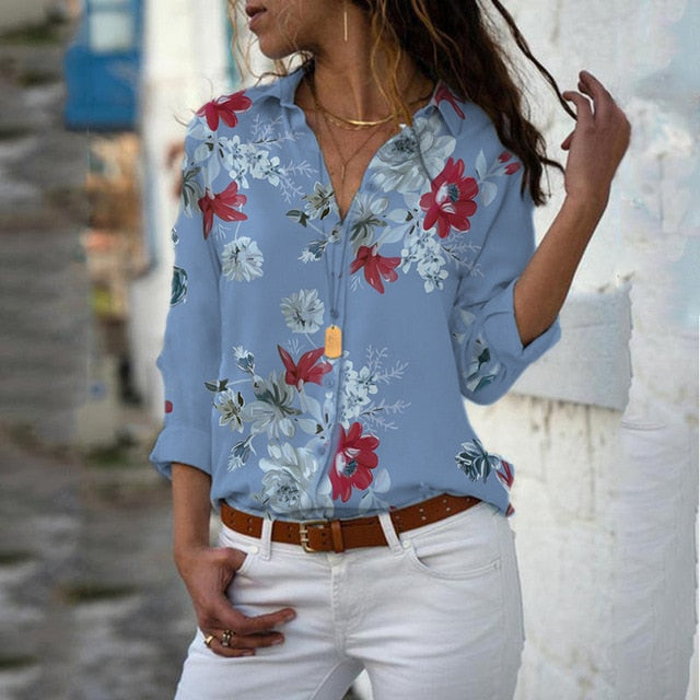 long sleeve v-neck shirt