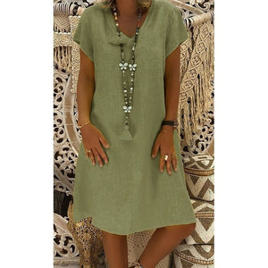 Summer Style Linen Dress